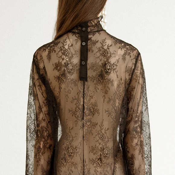 Vuo Lace Dress Black - Picture 3 of 3